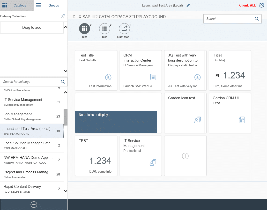 Using the SAP Fiori Launchpad in the SAP Solution Manager